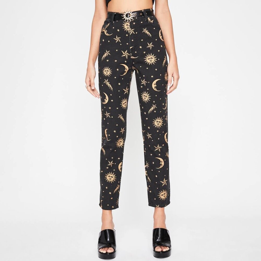 Horoscopez Celestial Cropped Jeans